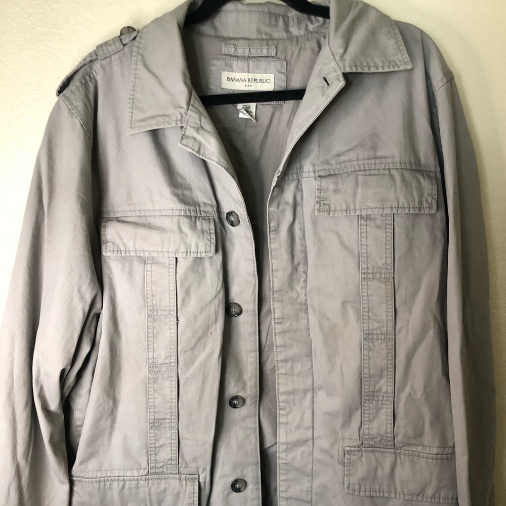Banana Republic Coat, Gray, Size Men L
